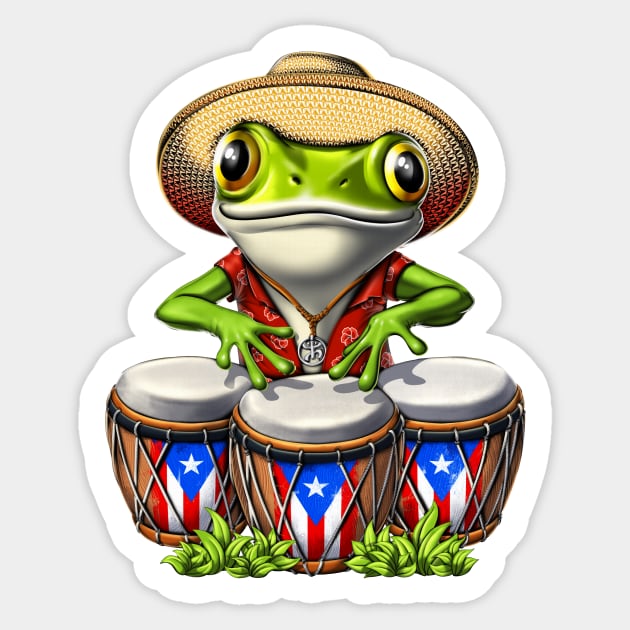 Coqui Puerto Rico Frog Sticker by underheaven